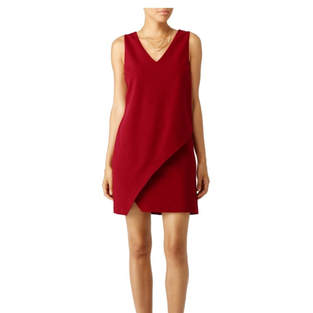 DVF red dress
